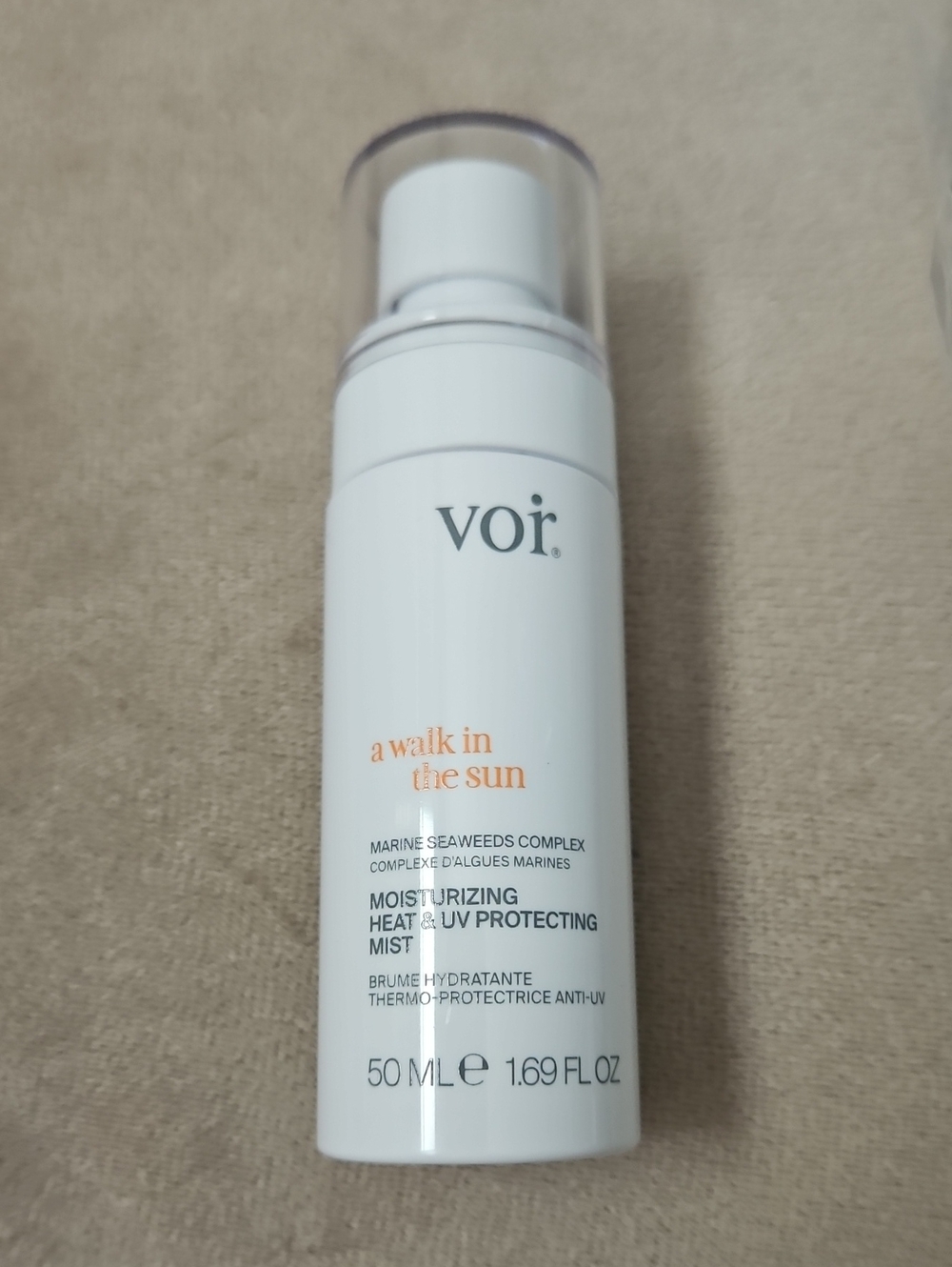 Vor 'A Walk in the Sun' Moisturizing Heat & UV Protecting Mist - White